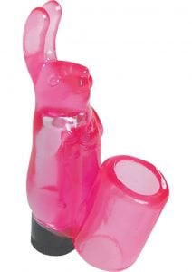 Minx Mini Bunny Finger Vibe Waterproof  Pink 3.50 Inches