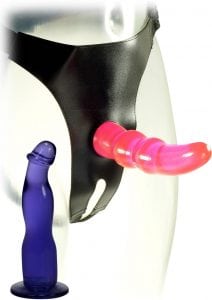 Kinx Double Tip Strap On Pink Purple 7.25