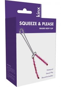 Minx Squeeze and Please Beaded Body Clip Pink