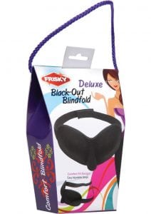 Frisky Deluxe Black-out Blindfold Black