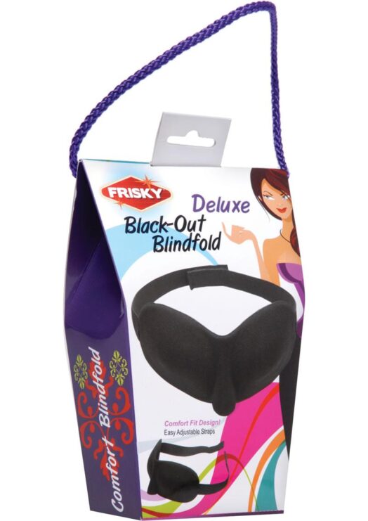 Frisky Deluxe Black-out Blindfold Black