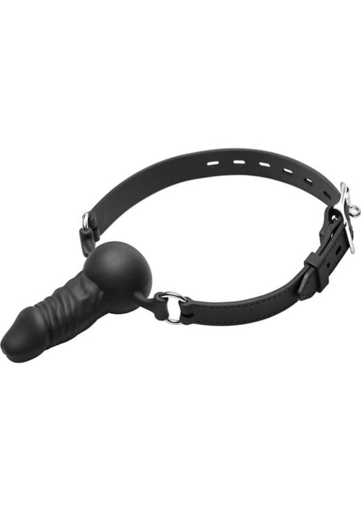 Master Series Suppressor Silicone Face Banger Gag Black