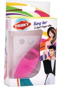 Frisky Bang Her Gspot Silicone Finger Vibe Waterproof Pink