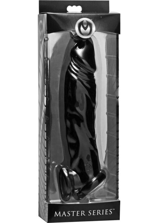 Master Series Fuk Tool Penis Sheath And Ball Stretcher Black 8 Inches