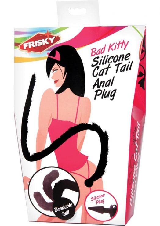 Frisky Bad Kitty Silicone Cat Tail Anal Plug Black