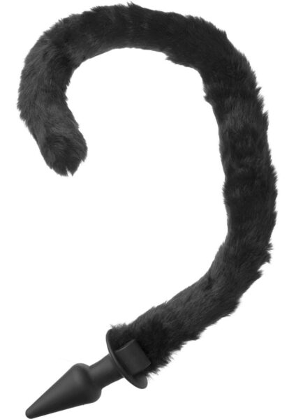 Frisky Bad Kitty Silicone Cat Tail Anal Plug Black