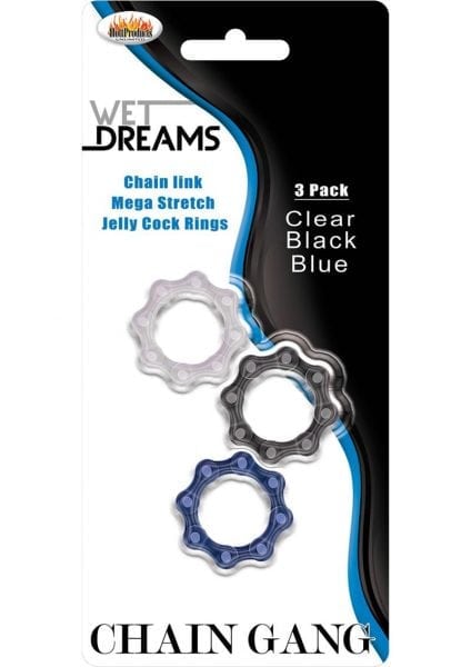 Chain Gang Cock Rings 3 Pack