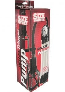 Size Matters Deluxe Trigger Penis Pump Clear