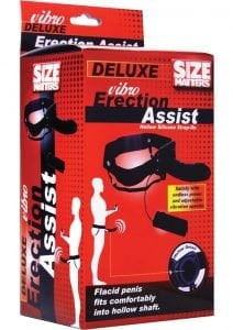 Size Matters Vibrating Hollow Strap On Black 6 Inch