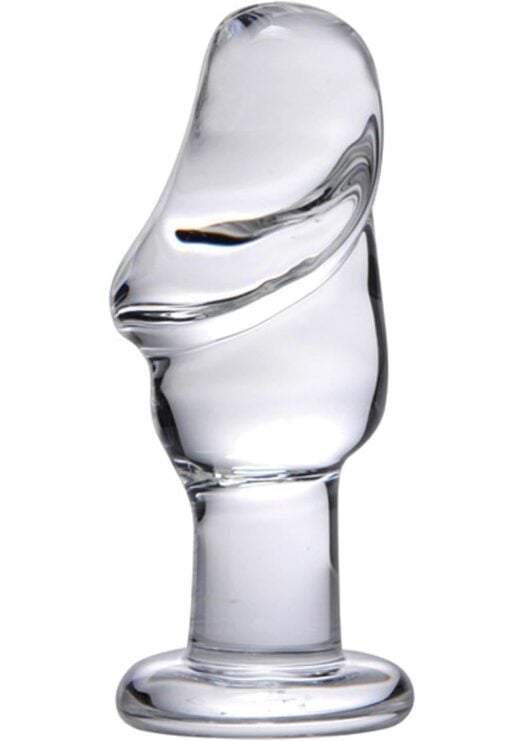 Prisms Asvini Glass Penis Anal Plug Clear