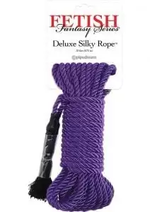 Festish Fantasy Deluxe Silk Rope Purple 32 Feet