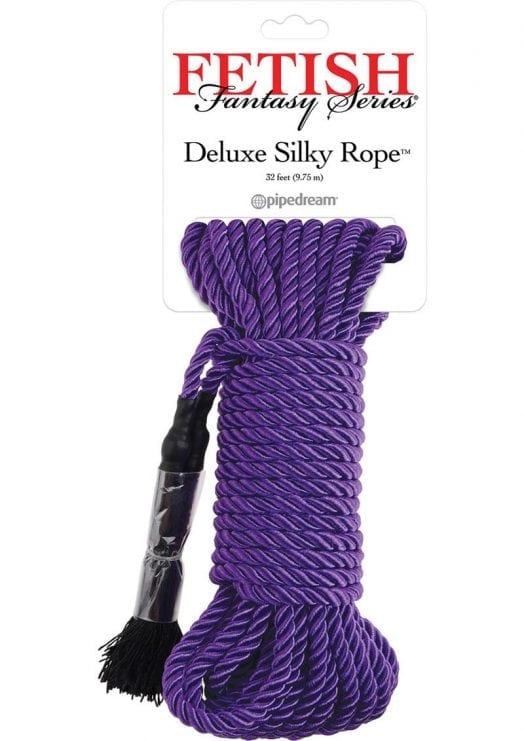 Festish Fantasy Deluxe Silk Rope Purple 32 Feet