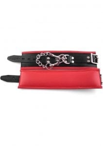 Rouge Padded Wrist Cuffs Blk Red