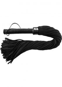 Rouge Suede Flogger Leather Handle Black