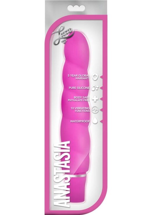 Luxe Anastasia Multifuction Vibe Silicone Waterproof Pink