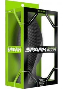 Spark Silicone Anal Plug Medium Black