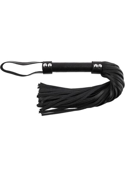 Rouge Short Leather Flogger Black