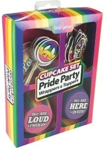 Pride Wrappers and Toppers Cupcake Set