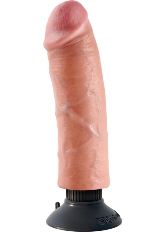 King Cock 8" Vibrating Cock Flesh