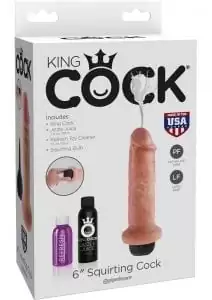 King Cock 6" Squirting Cock Flesh