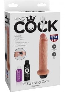 King Cock 7" Squirting Cock Flesh