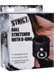 Strict Ball Stretcher With D Ring Black 2 Inch