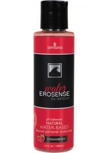 Erosense Water Natural Water Based Personal Lubricant Strawberry 4.2 FL OZ