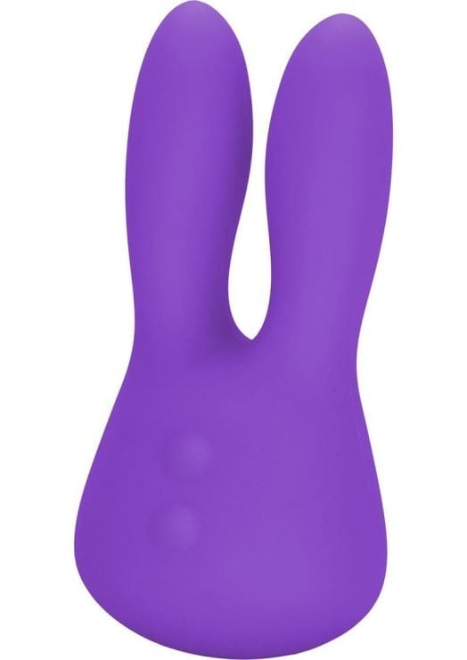 Mini Marvels Marvelous Bunny Silicone Rechargeable Massager Waterproof Purple 3.75 Inch