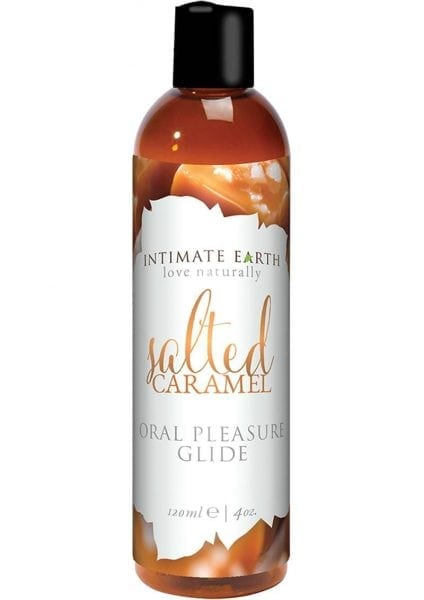 Intimate Earth  Oral Pleasure Glide Salted Caramel 4 Ounce