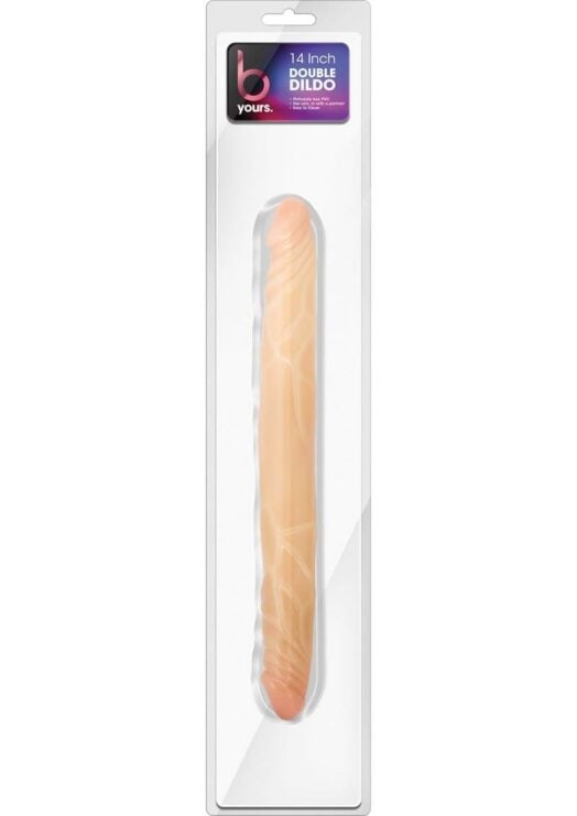 B Yours Double Dildo Beige 14 Inch