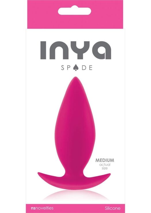 Inya Spade Silicone Anal Plug Medium Pink