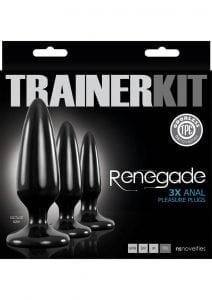 Renegade Trainer Kit Anal Plugs Black 3 Piece