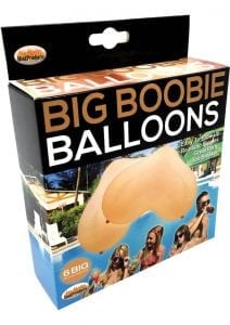 Big Boobie Balloons Flesh 6 Pack