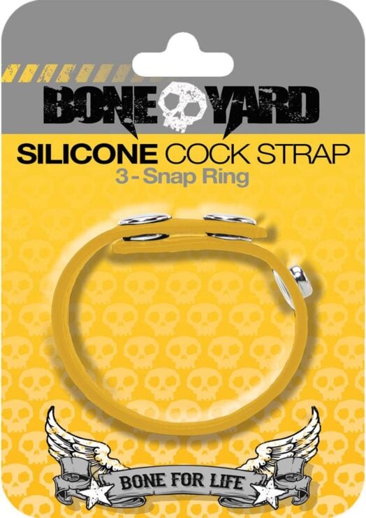 Boneyard Silicone Cock Strap Yellow