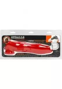 Oxballs Fido Cocksheath With Adjustable Fit Penis Sleeve Red