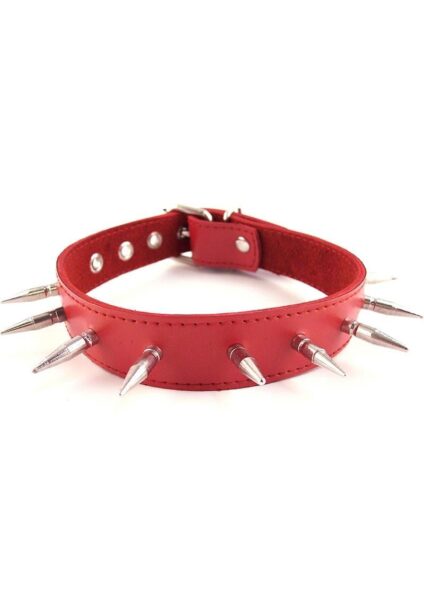 Rouge Spiked Collar Red