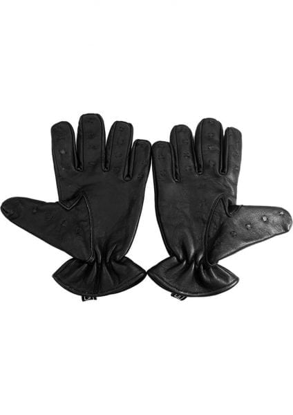 Rouge Vampire Gloves Black Extra Large