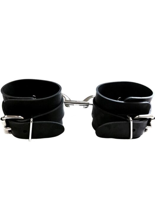 Rouge Rubber Wrist Cuff Black