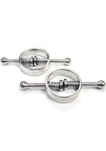 Rouge Metal Nipple Clamps Silver