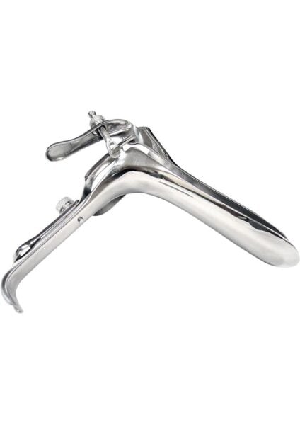 Rouge Metal Vaginal Speculum Silver