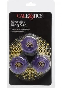 Reversible Cock Ring Set Purple