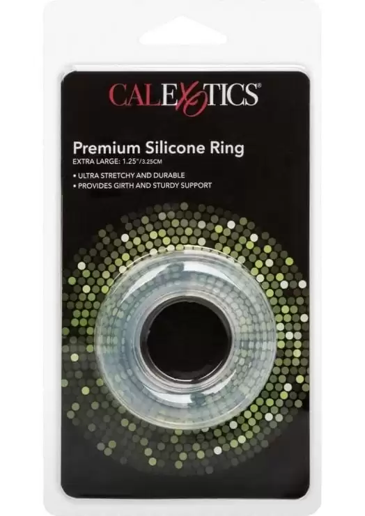 Premium Silicone Cock Ring Clear Extra Large