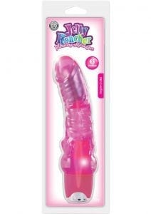 Jelly Rancher Vibrating Massager Waterproof Pink 6 Inch