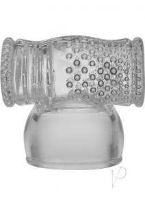 Kink Power Wand Attachment Textured Cock Stroker Clear