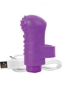 Charged FingO Rechargeable Finger Vibe Waterproof Purple