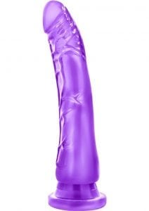 B Yours Sweet' N Hard 06 Realistic Jelly Dong Purple 8 Inch