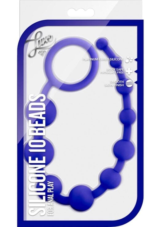 Luxe Silicone 10 Beads indigo