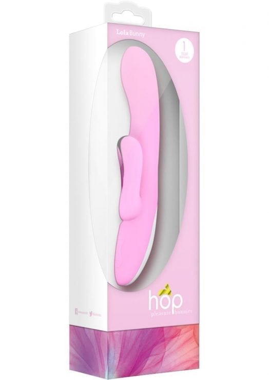 Hop Pleasure Bunnies Lola Bunny Silicone Waterproof Vibe Pink
