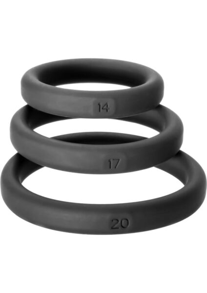 Perfect Fit Xact-Fit Premium Silicone Ring Set Assorted Sizes 3 Rings Per Set