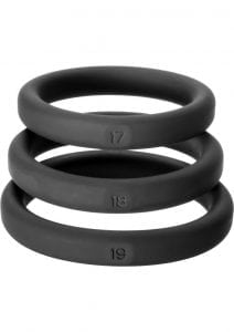 Perfect Fit Xact-Fit Premium Silicone Ring Set Medium to Large 3 Rings Per Set